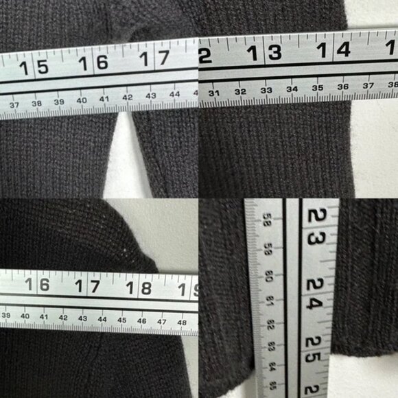 DVF 100% Cashmere Chocolate Brown Cardigan Knit Sweater V-Neck Size‎ XS or P Rib - Picture 8 of 10